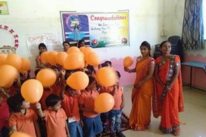 Celebrated ORANGE COLOUR DAY at Model School