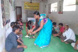 Celebrated Raksha Bandhan In Bahekarji Vyasan Mukti Kendra, Gondia (MH)