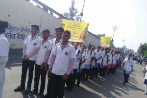 Students Participants in Polio Awareness Rally